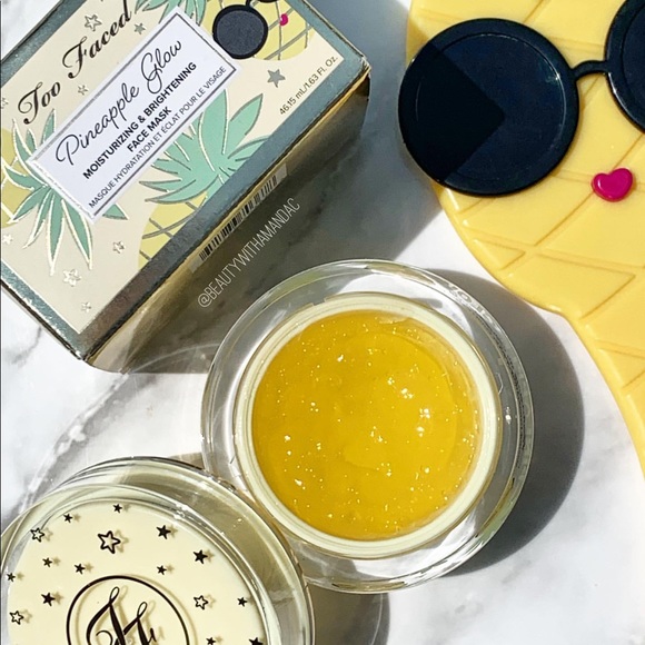 🚨BLACK FRIDAY SALE🚨PRICE FIRM🚨🆕PINEAPPLE GLOW Moisturizing Brightening Mask - Picture 4 of 7